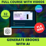 Masterclass de création d'e-books par IA (Modifiable + PLR & MRR)