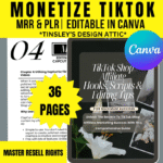 High-Impact TikTok Shop Affiliate Hooks & Scripts (Editable Canva + PLR/MRR)