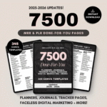 7500 Done For You PLR MRR Digital Canva Template Bundle